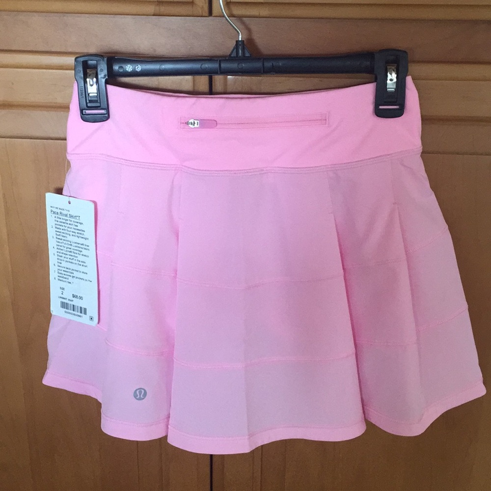 Lululemon Pace Rival Skirt with short liner